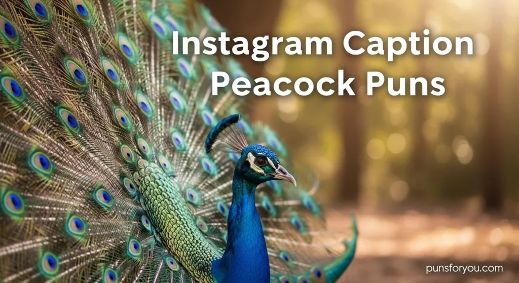Instagram Caption Peacock Puns