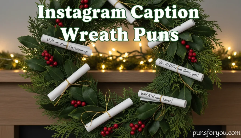 Instagram Caption Wreath Puns