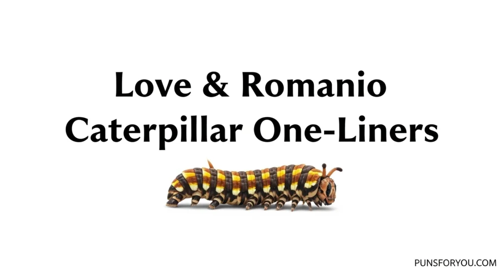 Love & Romance Caterpillar One-Liners