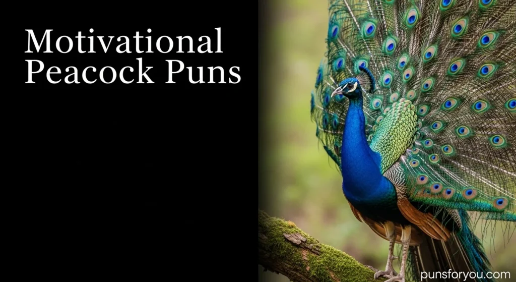 Motivational Peacock Puns