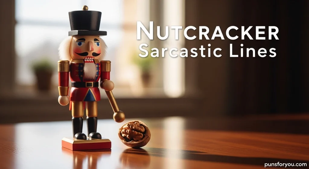 Nutcracker Sarcastic Lines