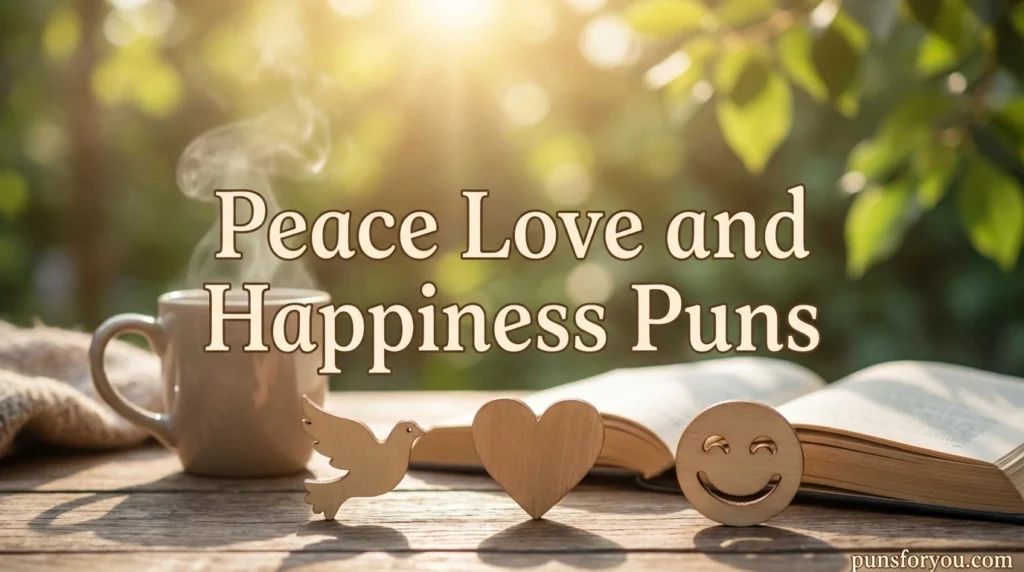 Peace Love and Happiness Puns