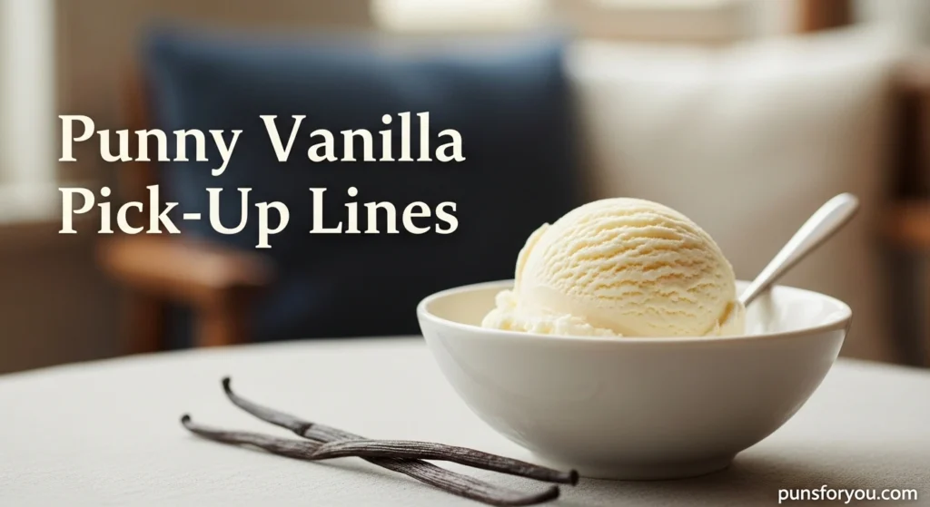 Punny Vanilla Pick-Up Lines