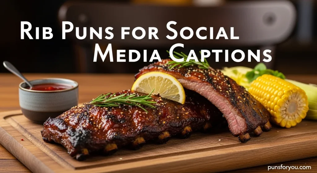 Rib Puns for Social Media Captions