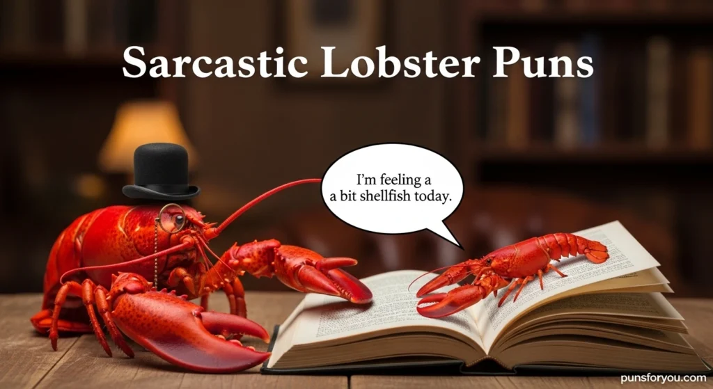 Sarcastic Lobster Puns