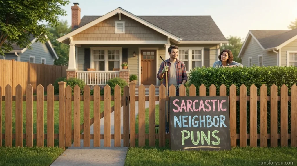 Sarcastic Neighbor Puns