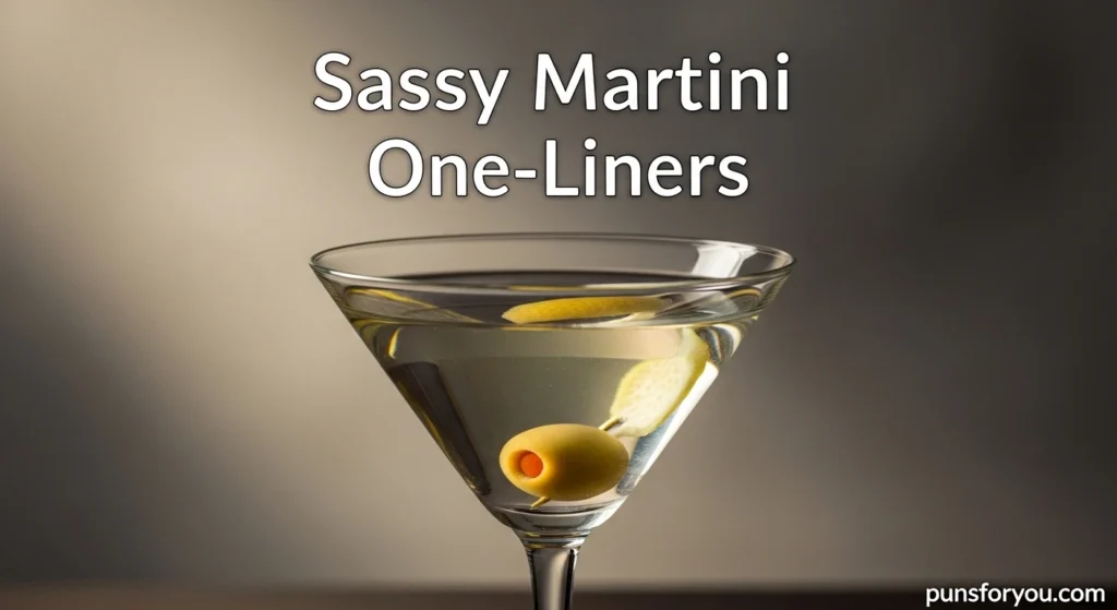 Sassy Martini One-Liners