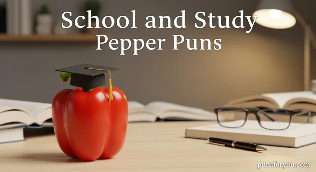 School and Study Pepper Puns