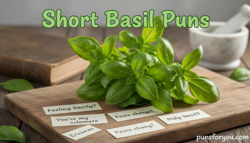 Short Basil Puns
