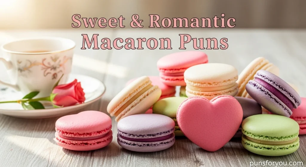 Sweet & Romantic Macaron Puns