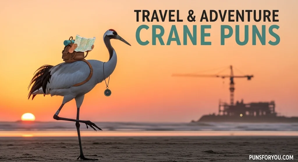Travel & Adventure Crane Puns