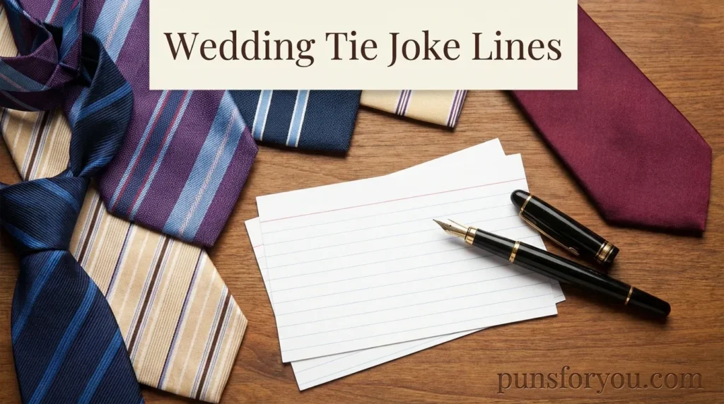 Wedding Tie Joke Lines