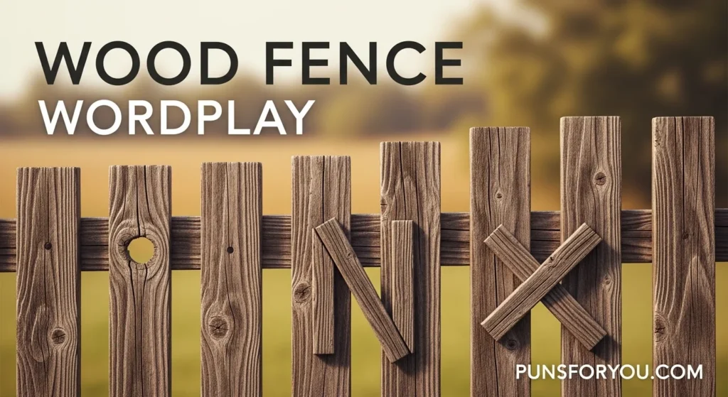 Wood Fence Wordplay