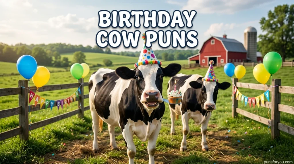 Birthday Cow Puns