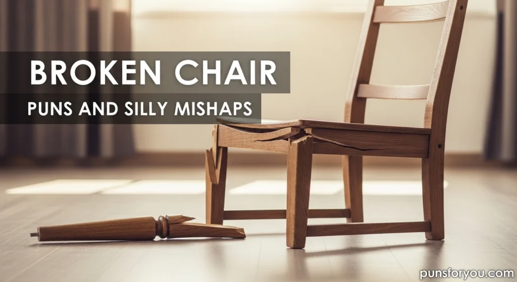 Broken Chair Puns and Silly Mishaps