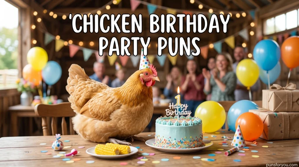 Chicken Birthday Party Puns