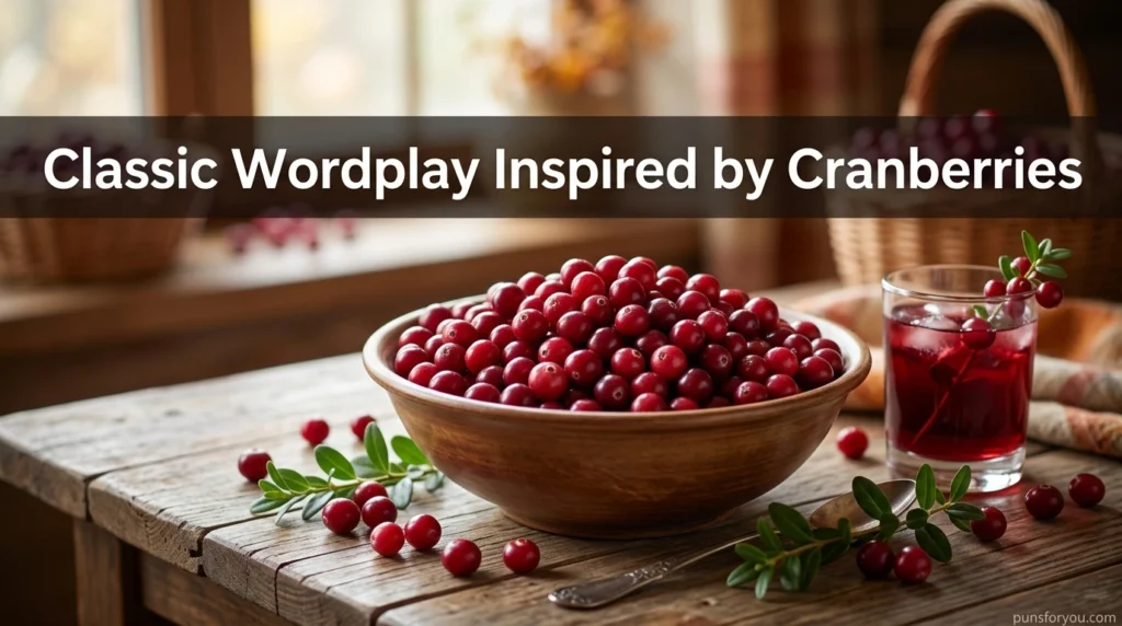 Classic Wordplay Inspired by Cranberries