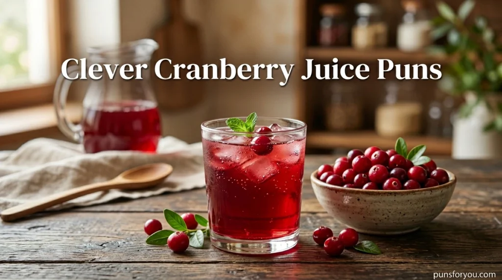 Clever Cranberry Juice Puns