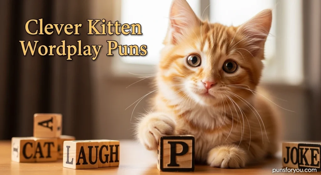 Clever Kitten Wordplay Puns