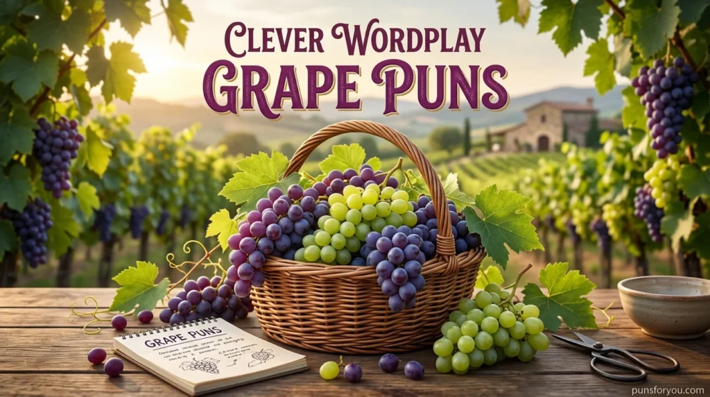 Clever Wordplay Grape Puns