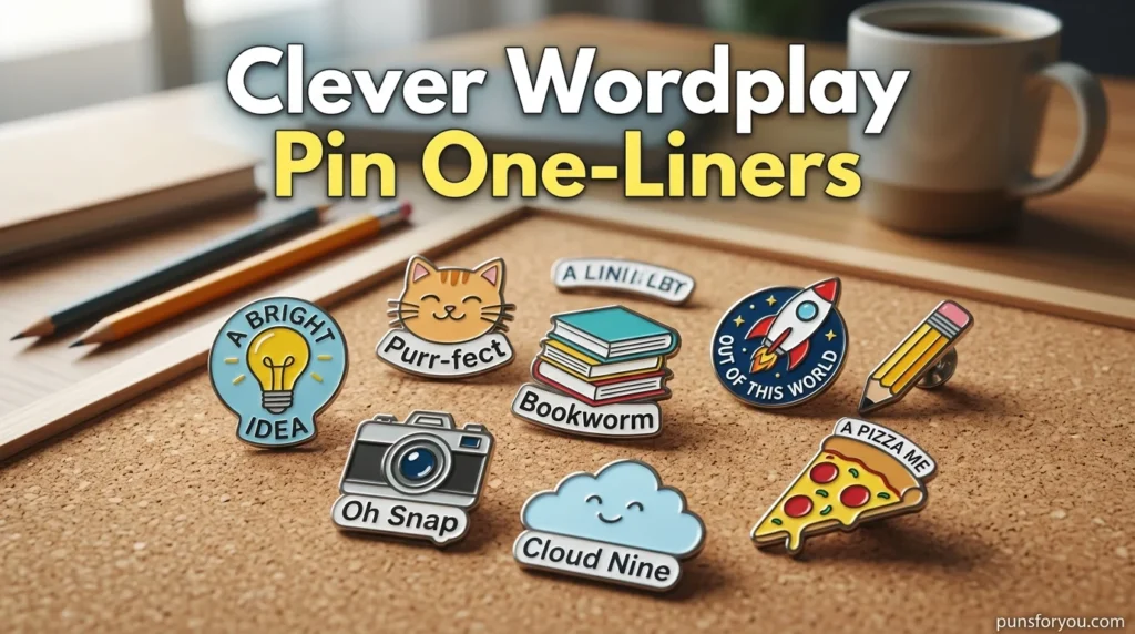 Clever Wordplay Pin One-Liners