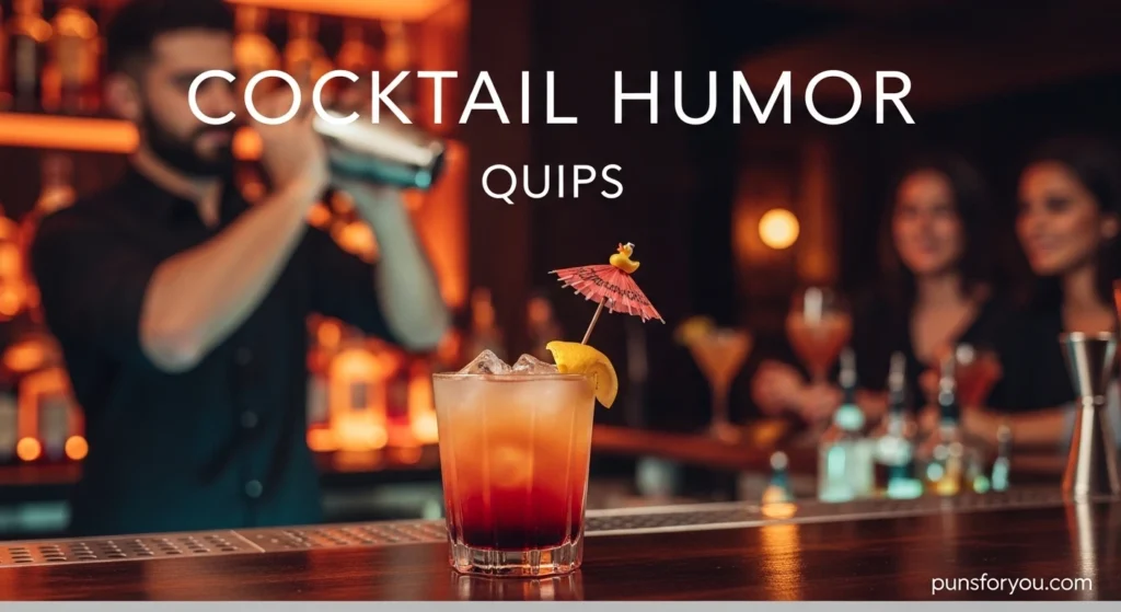 Cocktail Humor Quips