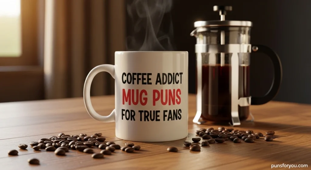 Coffee Addict Mug Puns for True Fans
