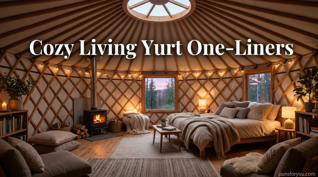 Cozy Living Yurt One-Liners