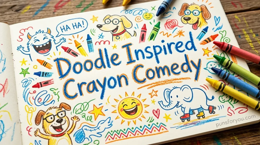 Doodle Inspired Crayon Comedy