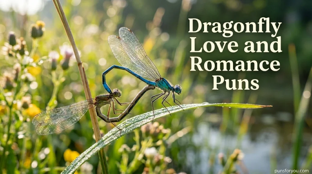 Dragonfly Love and Romance Puns