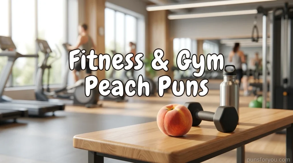 Fitness & Gym Peach Puns