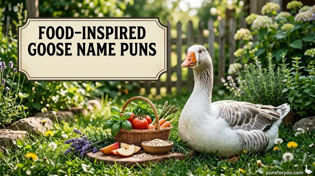 Food-Inspired Goose Name Puns