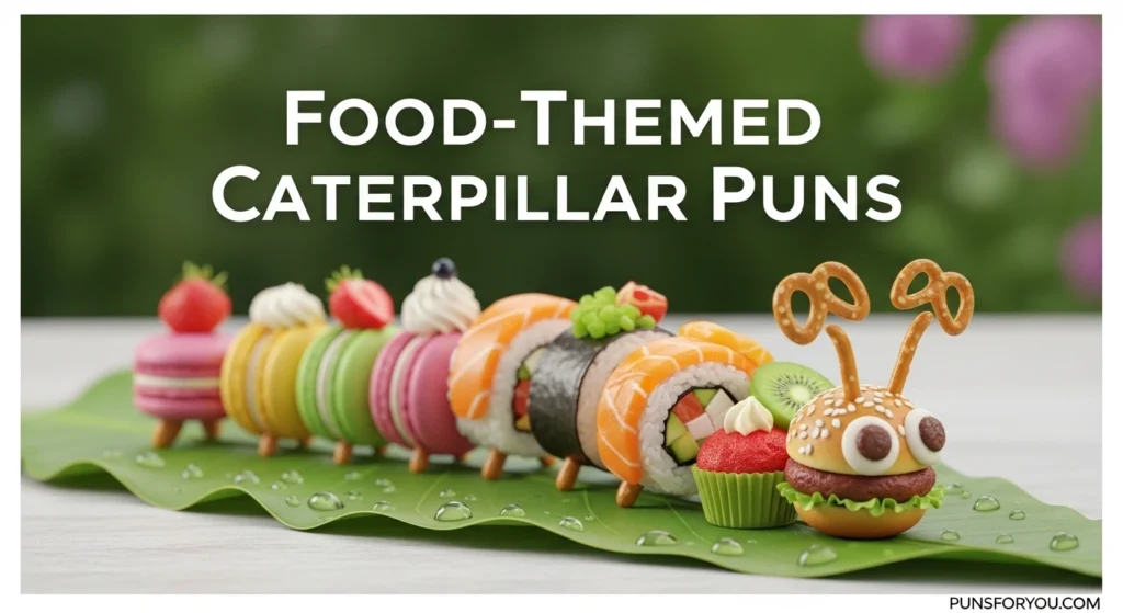 Food-Themed Caterpillar Puns