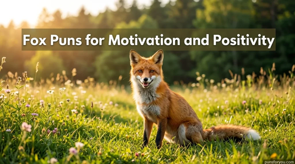 Fox Puns for Motivation and Positivity