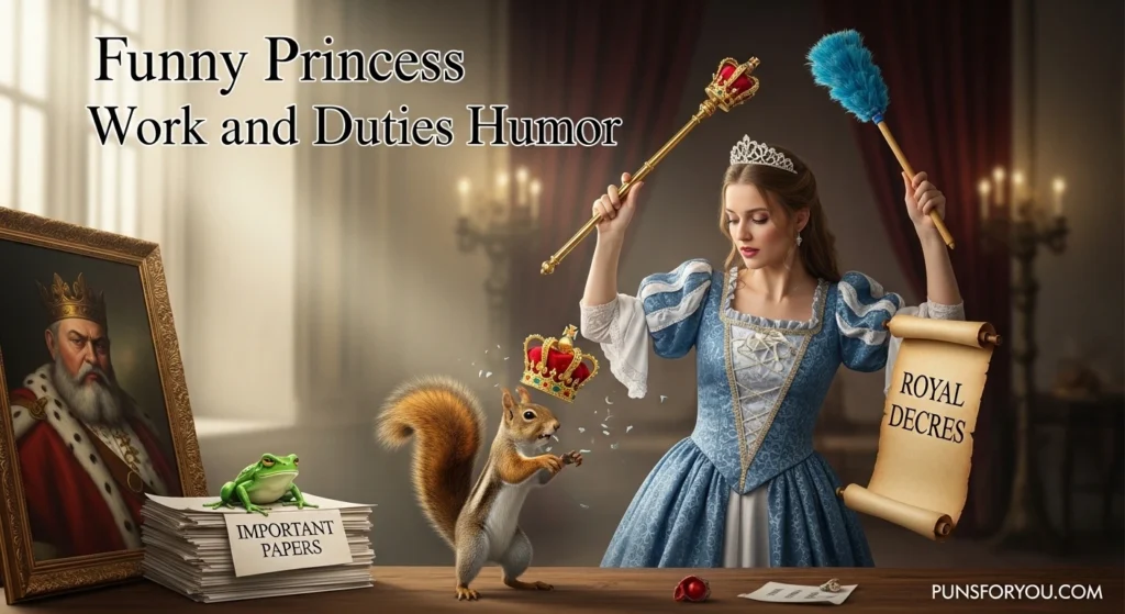Funny Princess Work and Duties Humor