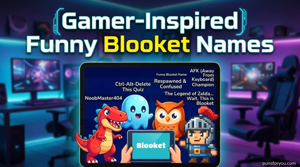 Gamer-Inspired Funny Blooket Names