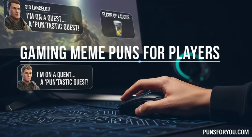 Gaming Meme Puns for Players
