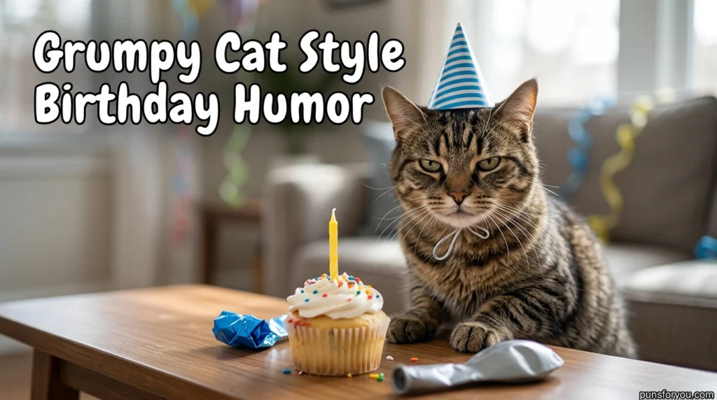 Grumpy Cat Style Birthday Humor