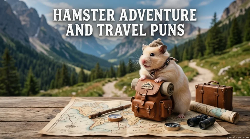Hamster Adventure and Travel Puns