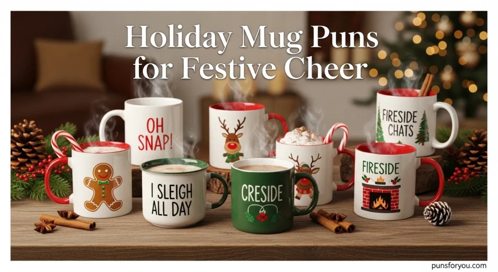 Holiday Mug Puns for Festive Cheer