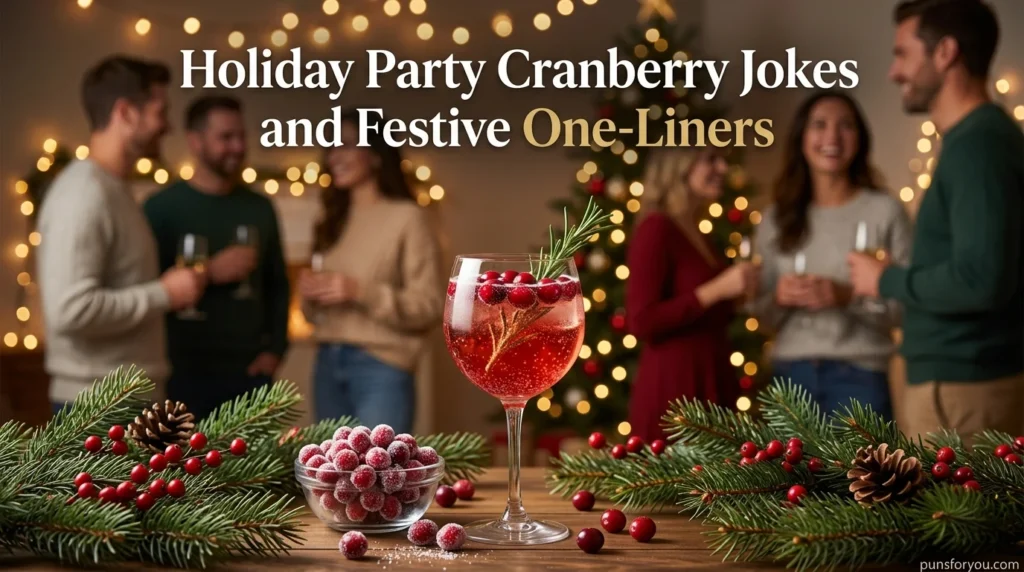 Holiday Party Cranberry Jokes and Festive One-Liners