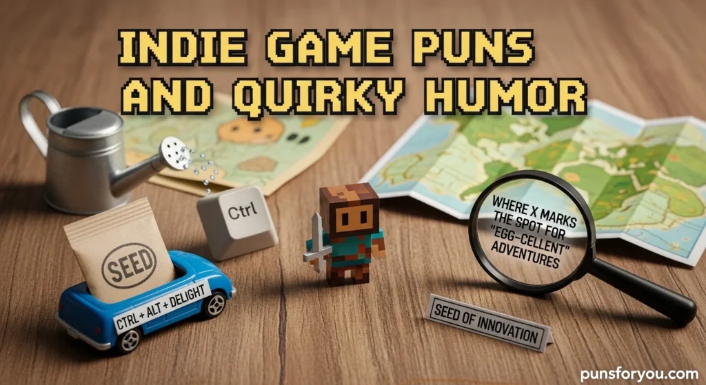 Indie Game Puns and Quirky Humor