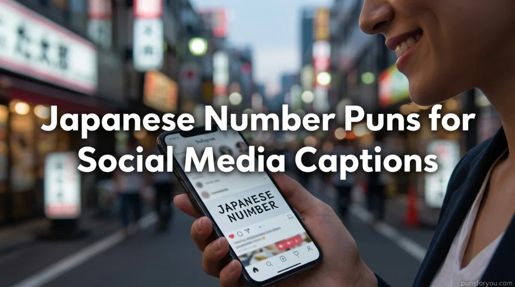 Japanese Number Puns for Social Media Captions