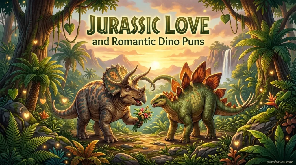 Jurassic Love and Romantic Dino Puns