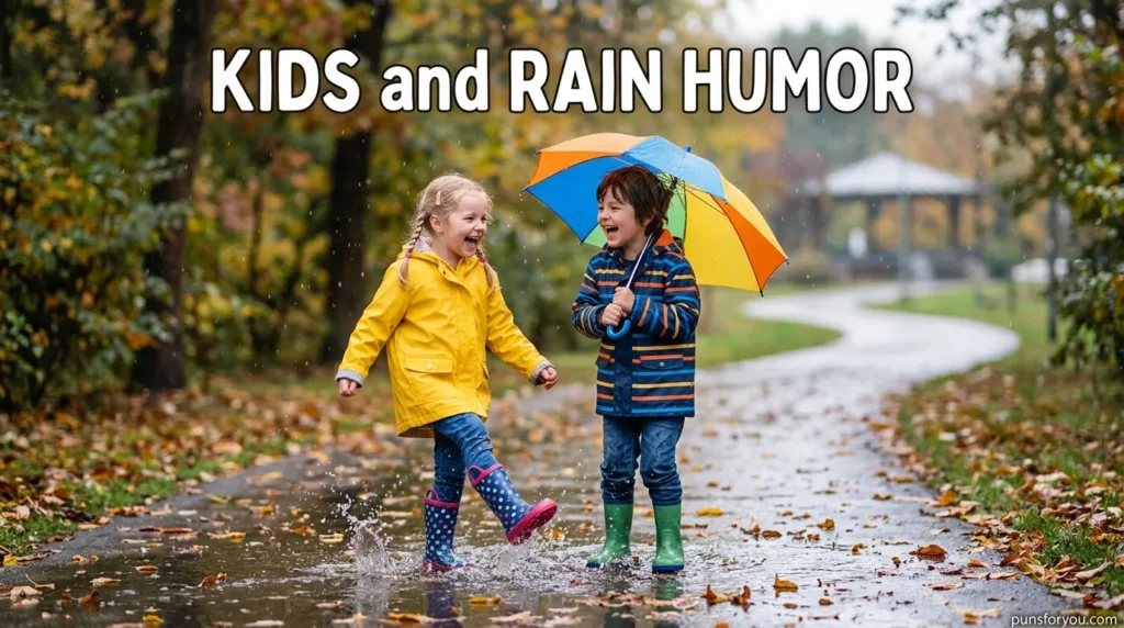 Kids and Rain Humor
