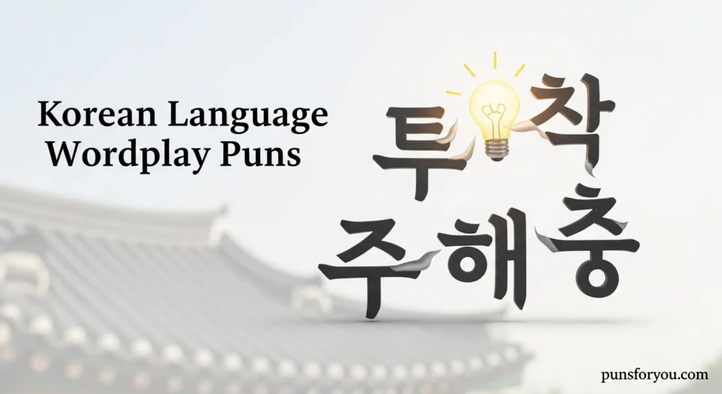 Korean Language Wordplay Puns