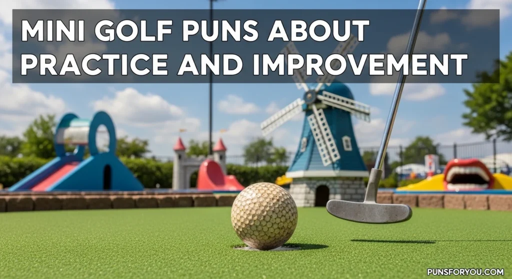 Mini Golf Puns About Practice and Improvement