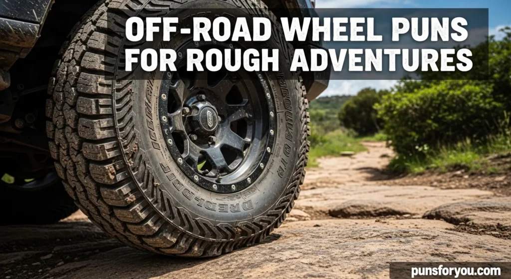 Off-Road Wheel Puns for Rough Adventures