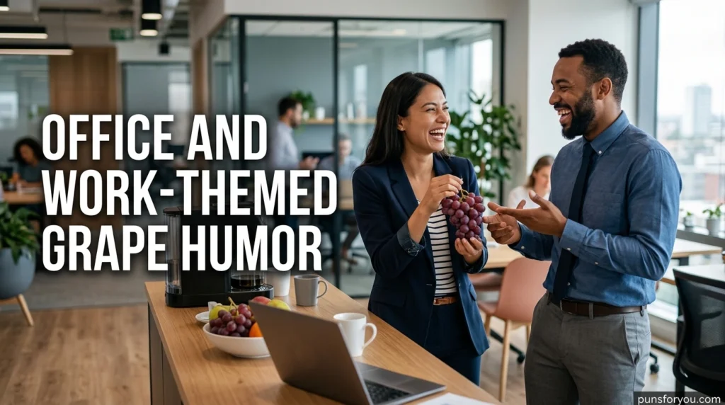 Office and Work-Themed Grape Humor