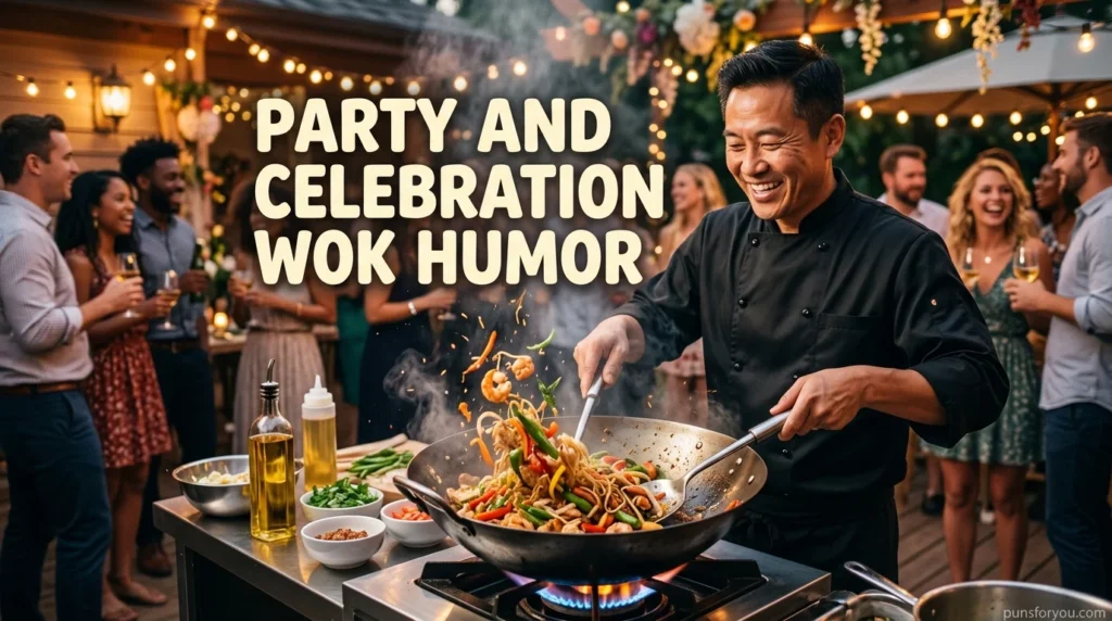 Party and Celebration Wok Humor
